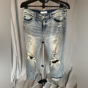 NWOT Kancan Distressed Blue Jeans